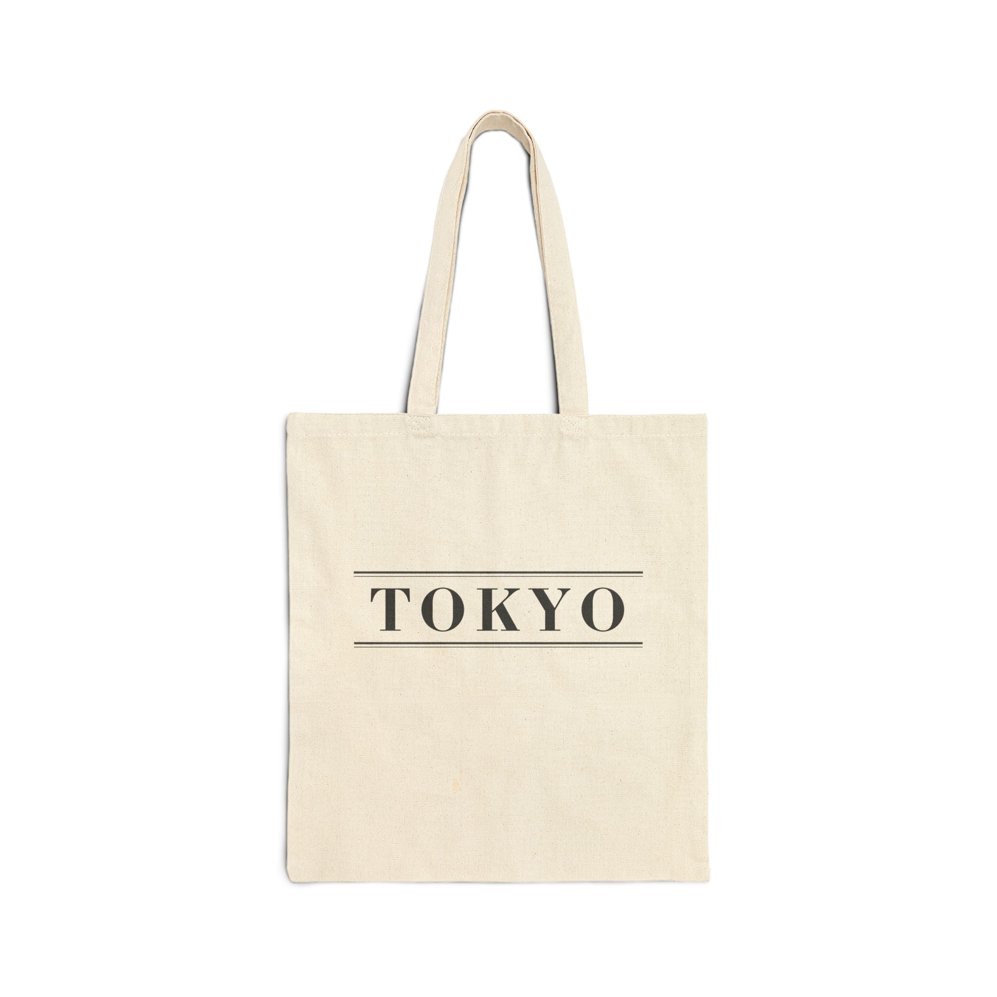 Tokyo City Cotton Canvas Tote Bag