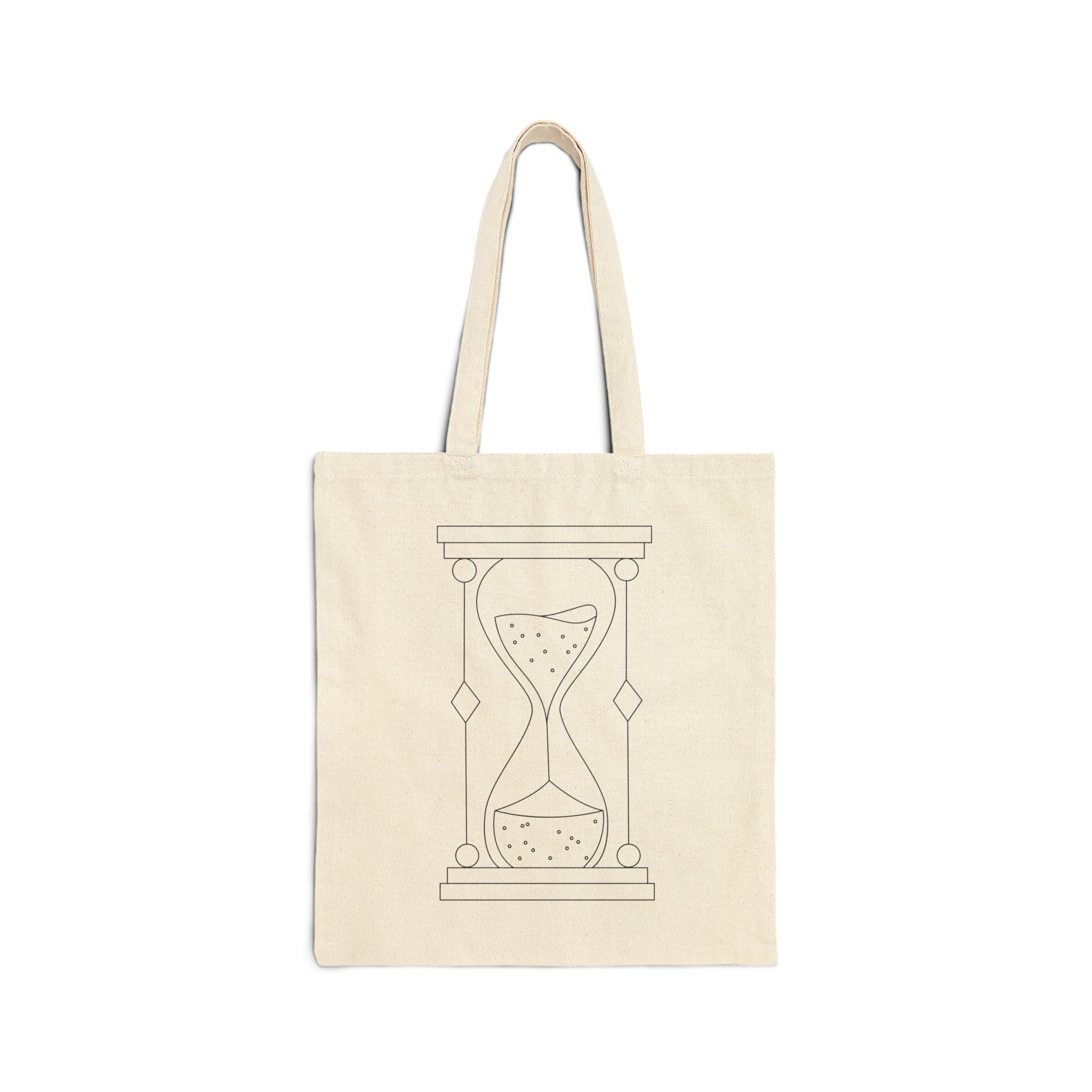 Hourglass Cotton Canvas Tote Bag
