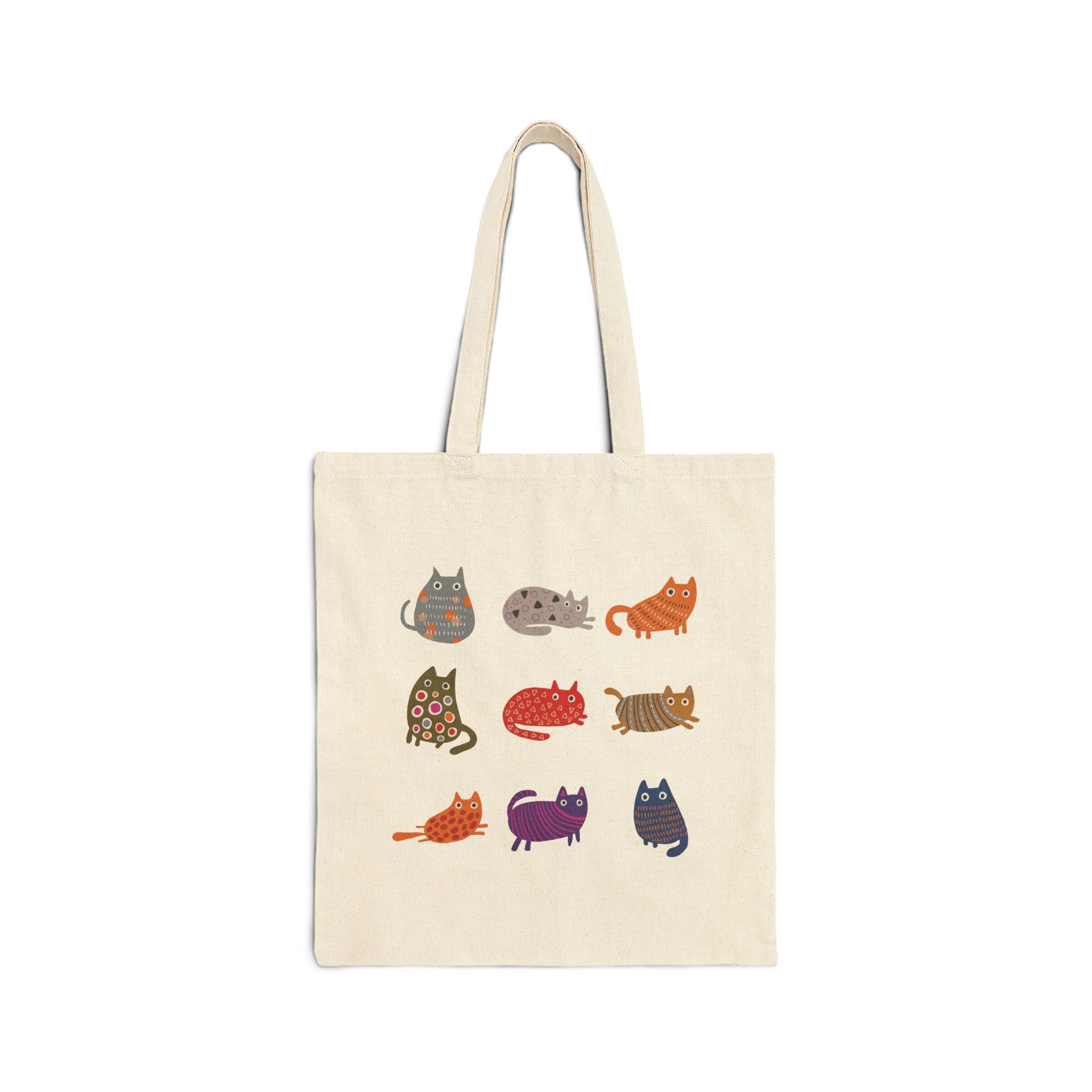Cute Colorful Cats Grocery & Everyday Market Tote