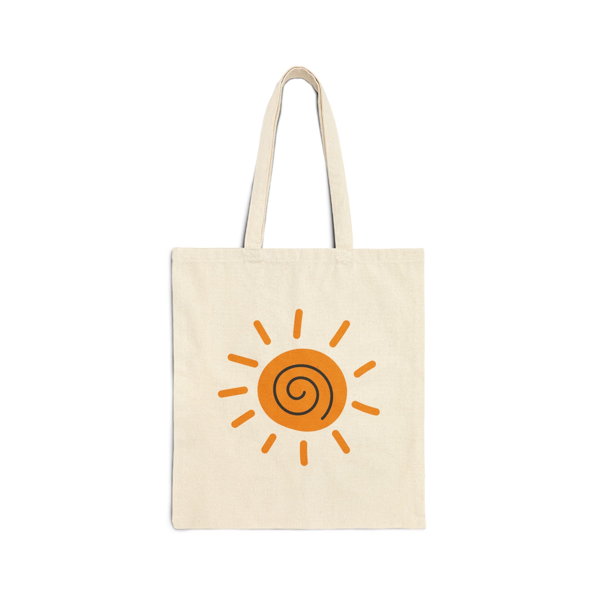 Sunny Spiral Tote Bag — Canvas Beach & Market Bag