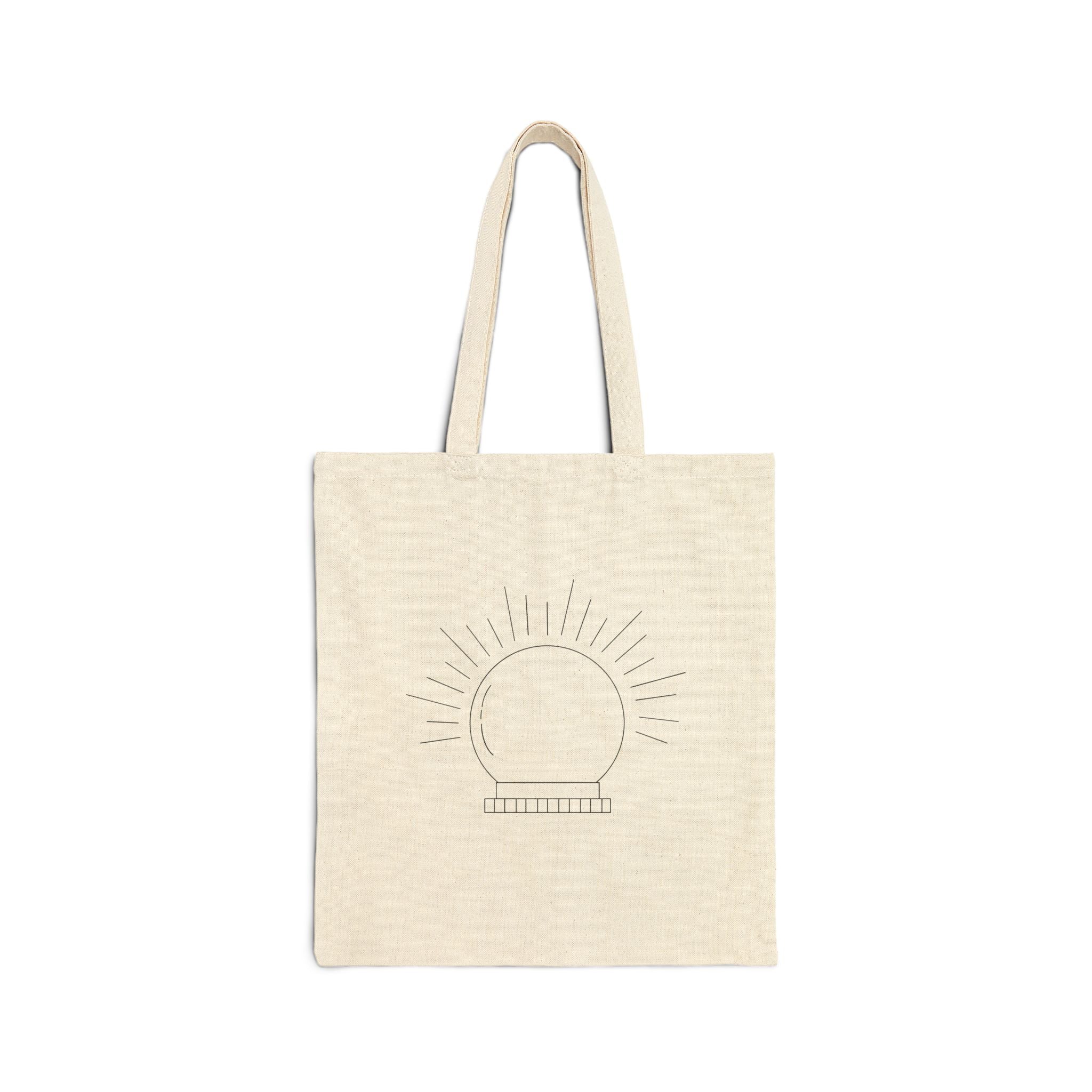 Sunrise Icon Cotton Tote Bag — Minimalist Eco-Friendly Market Tote