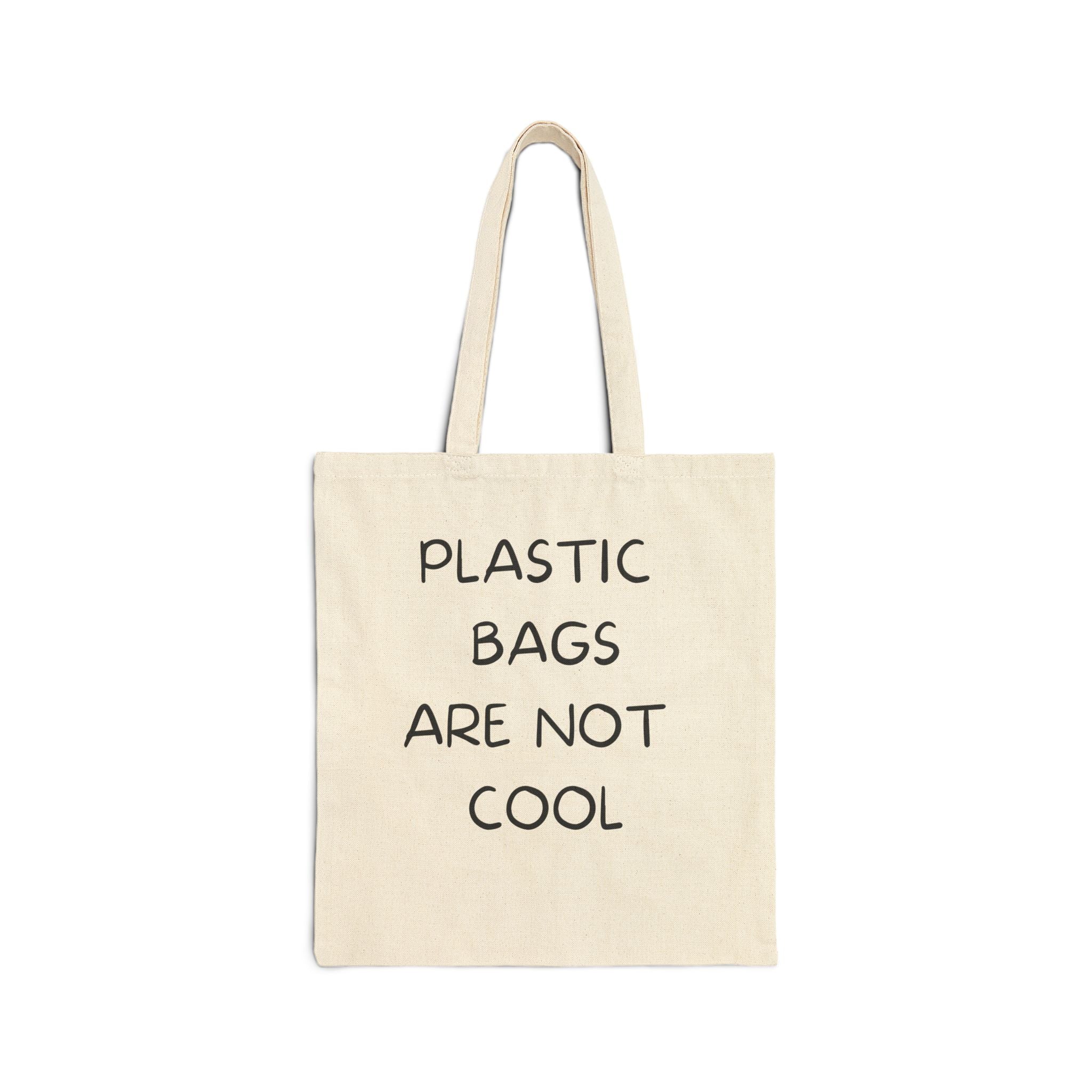 "Plastic Bags Are Not Cool" Reusable Grocery Bag