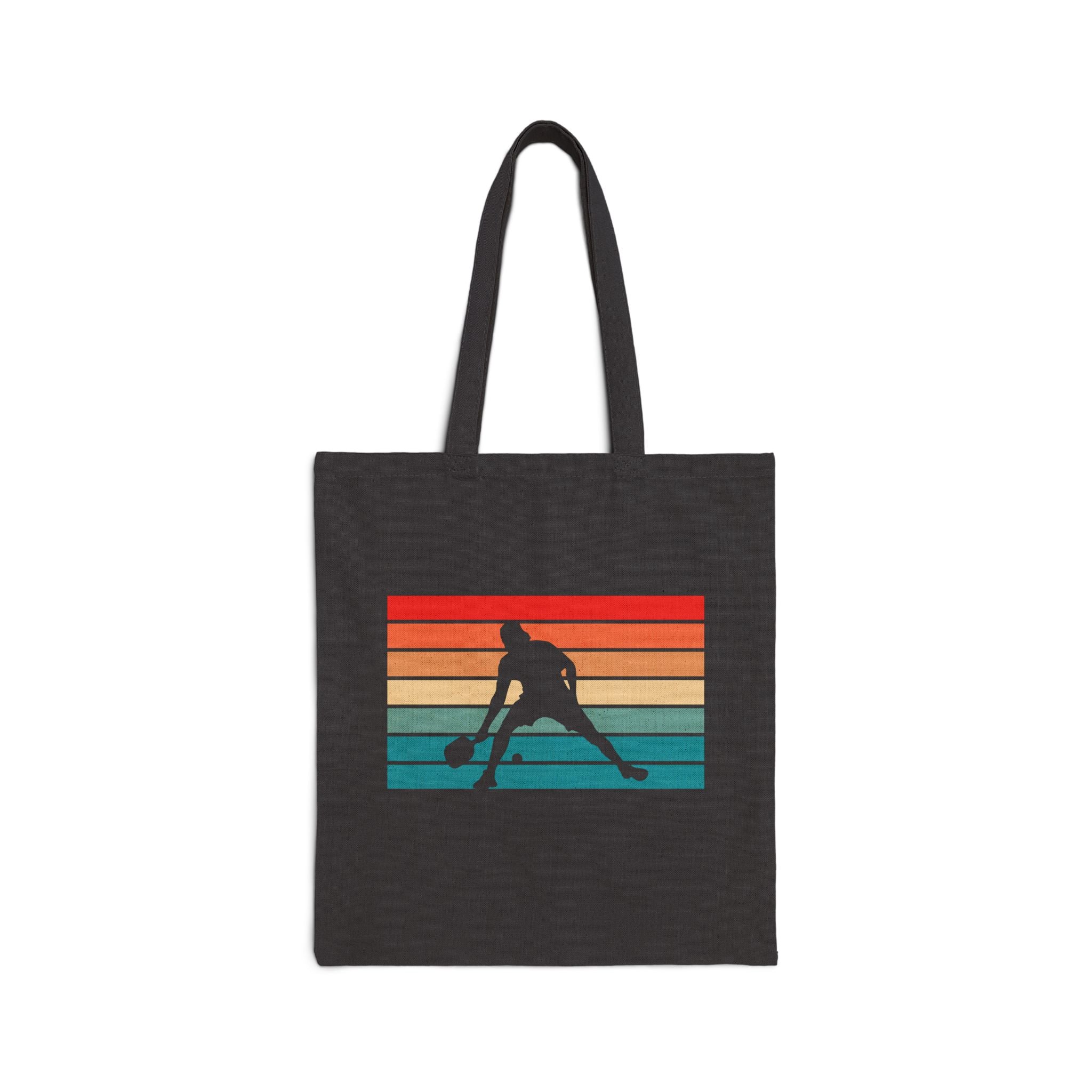 Pickleball Player Canvas Tote Bag