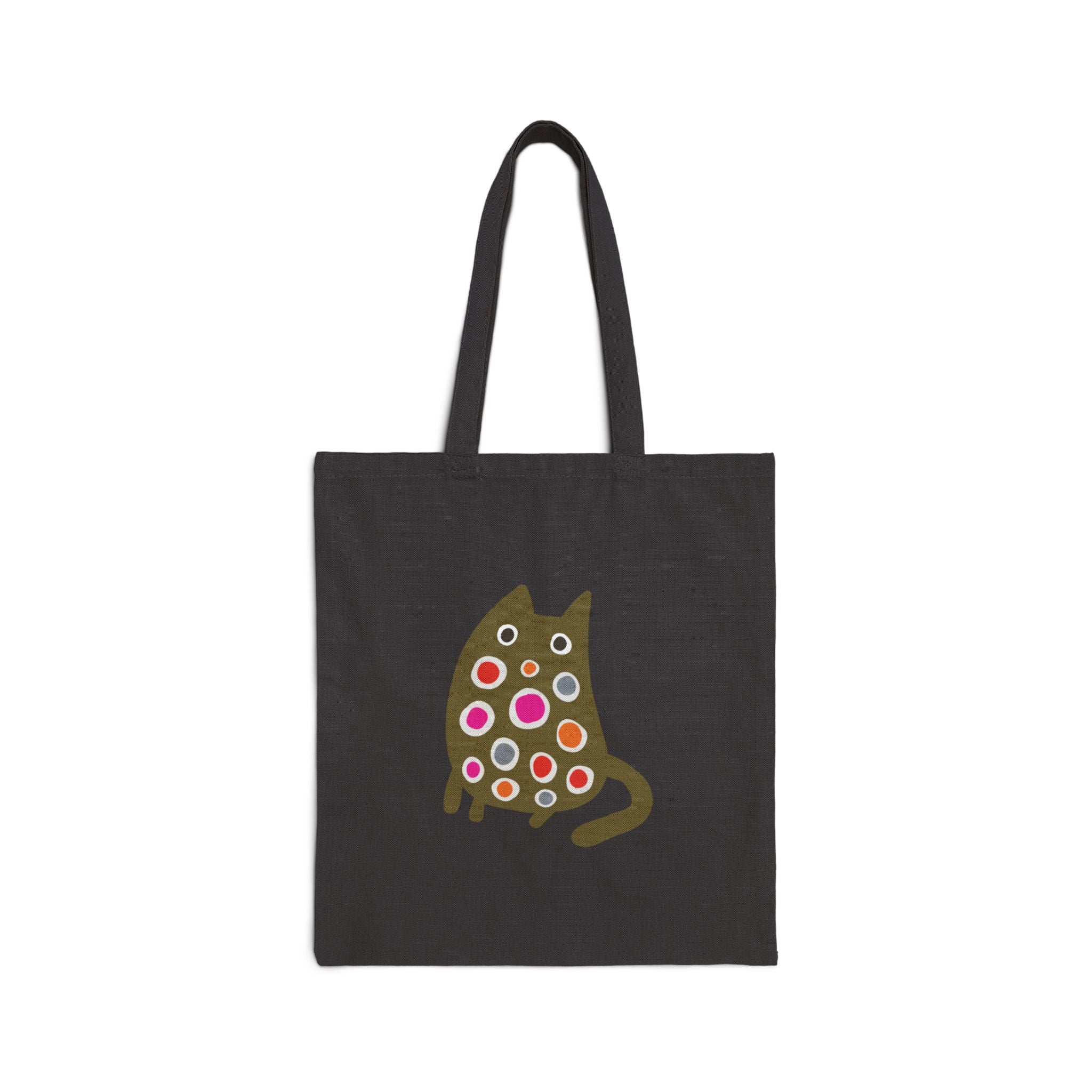 Cute Doted Cotton Canvas Tote Bag