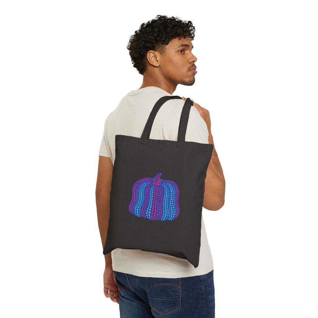 Pumpkin Art Tote Bag — Colorful Gourd Illustration Canvas Tote