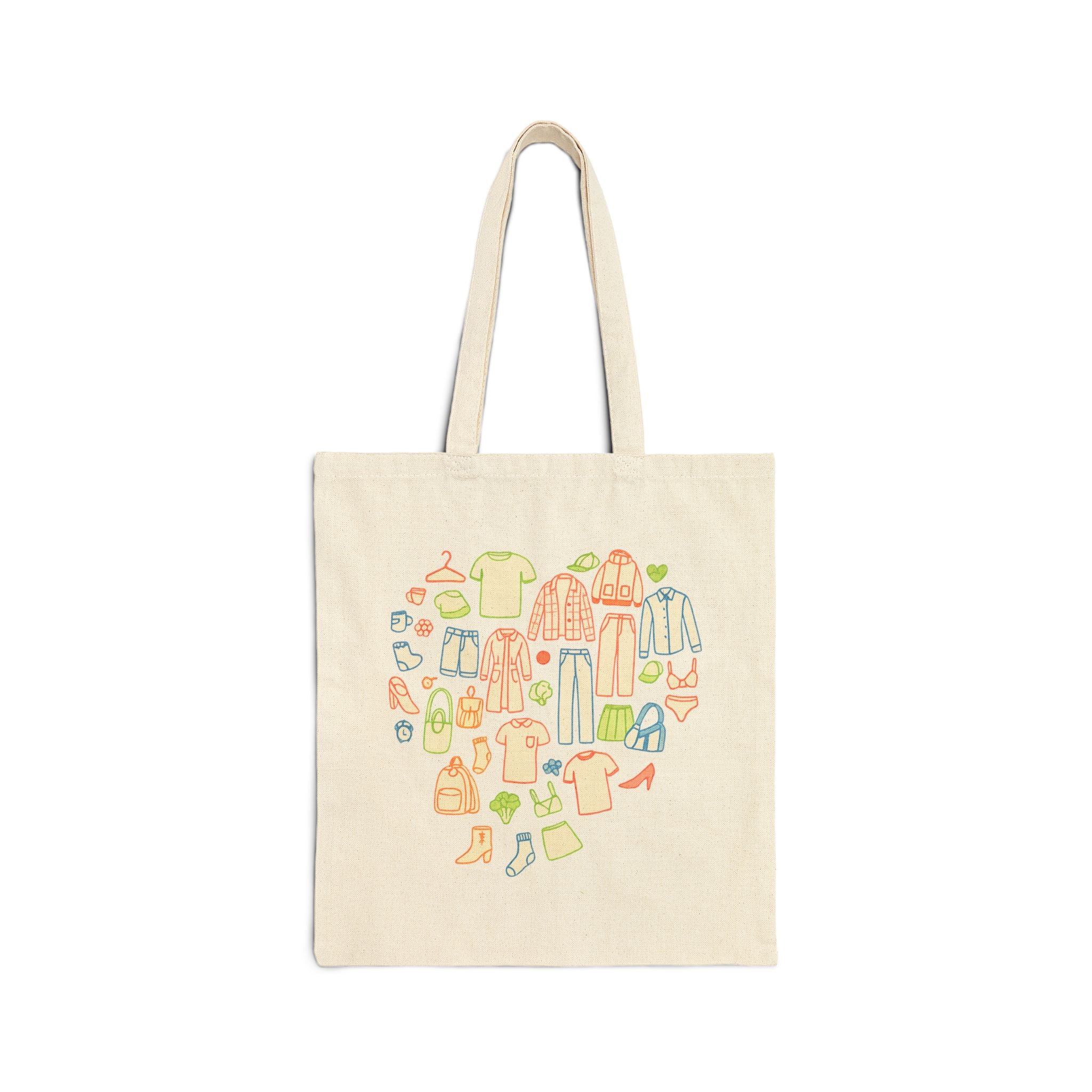 Heart of Wardrobe Canvas Tote