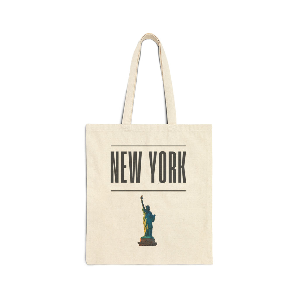 New York Statue of Liberty Canvas Tote — City Souvenir Cotton Bag