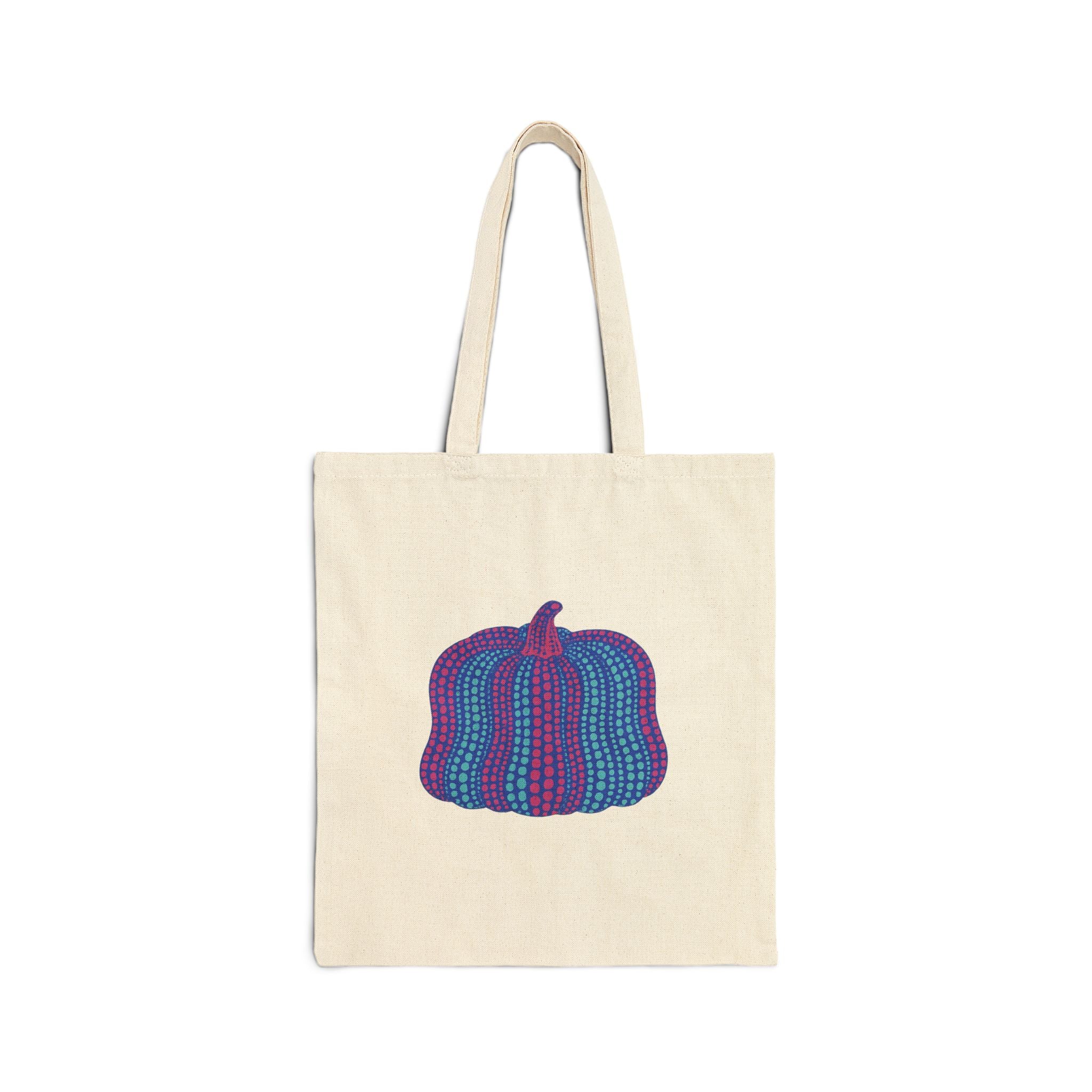 Pumpkin Art Tote Bag — Colorful Gourd Illustration Canvas Tote
